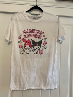 Sanrio My Melody & Kuromi White  Graphic Tee